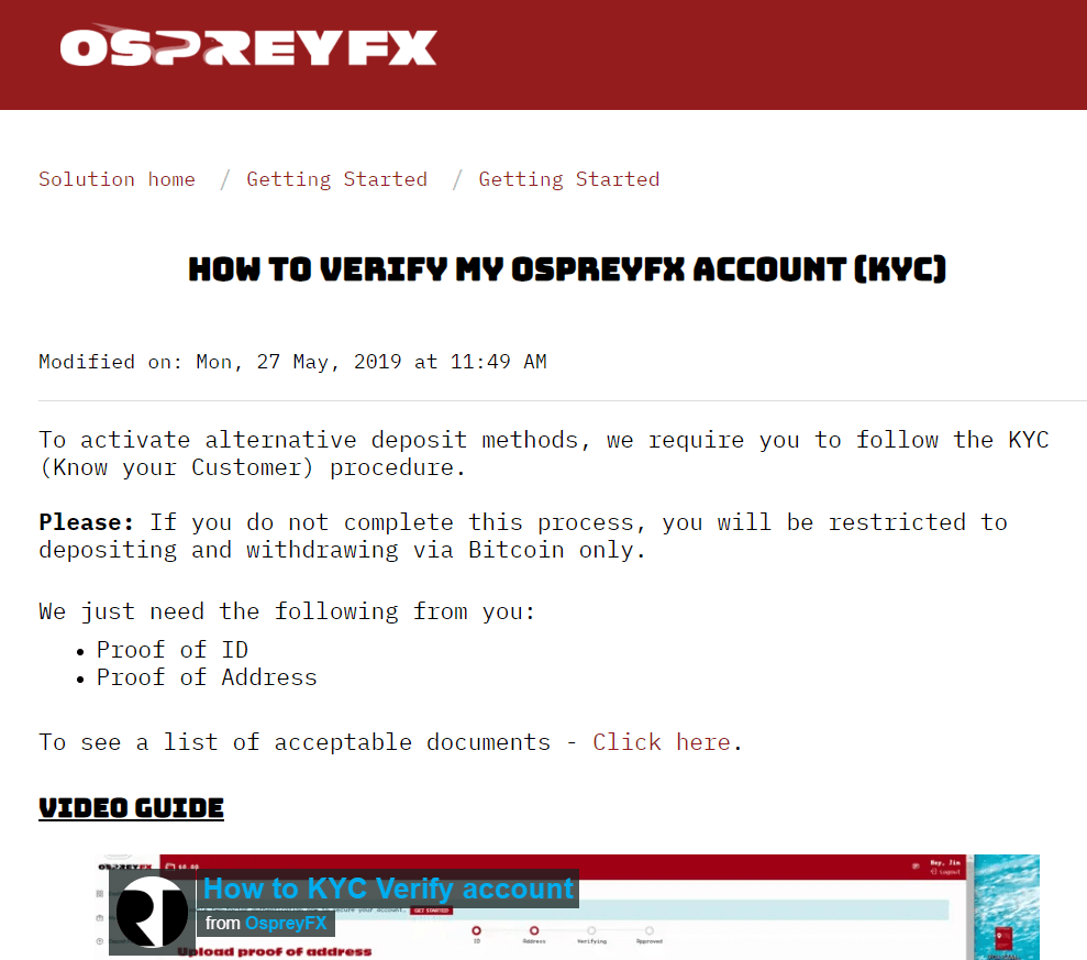 open a verified live account with OspreyFx Broker