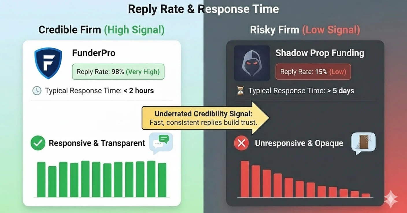 TrustPilot Reply rate & response time
